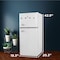 Commercial Cool 4.5 Cu. Ft. Refrigerator With True Freezer, Retro Fridge With 2 Slide-Out Glass Shelves, White CCRRD45HW - alternate 5